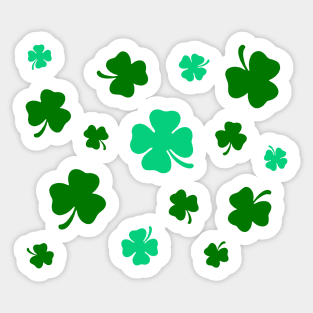 St. Patrick’s Day Green Clover Pattern Sticker